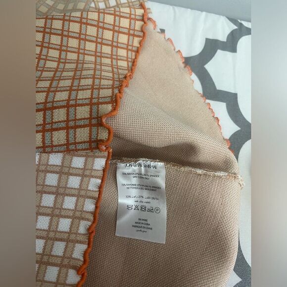 Jonathan Simkhai Xena Patchwork Pullover CaramelCombo NWT Size XS - Picture 2 of 9